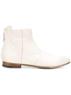 Silvano Sassetti Back Zip Ankle Boots - White