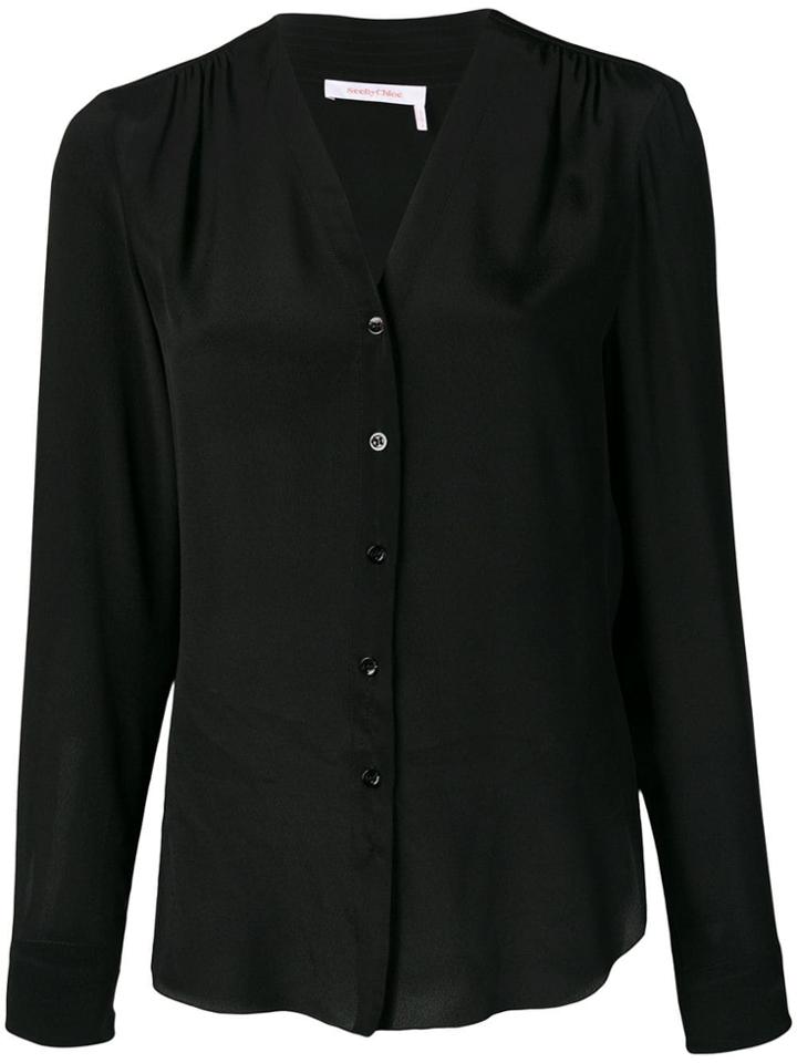 See By Chloé V-neck Blouse - Black