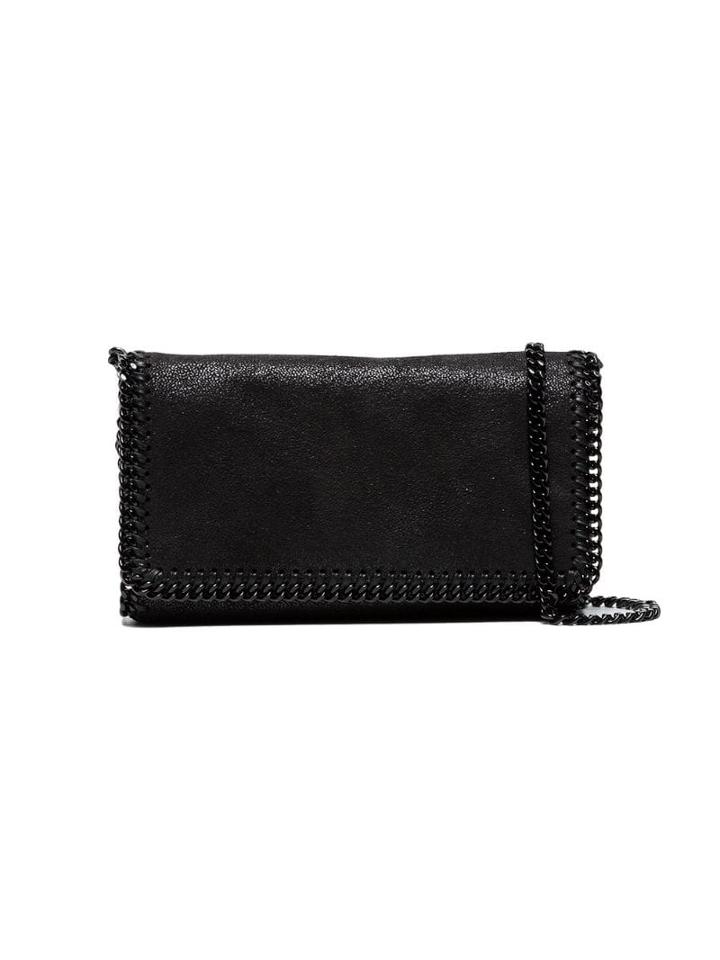 Stella Mccartney Black Falabella Chain Cross Body Bag