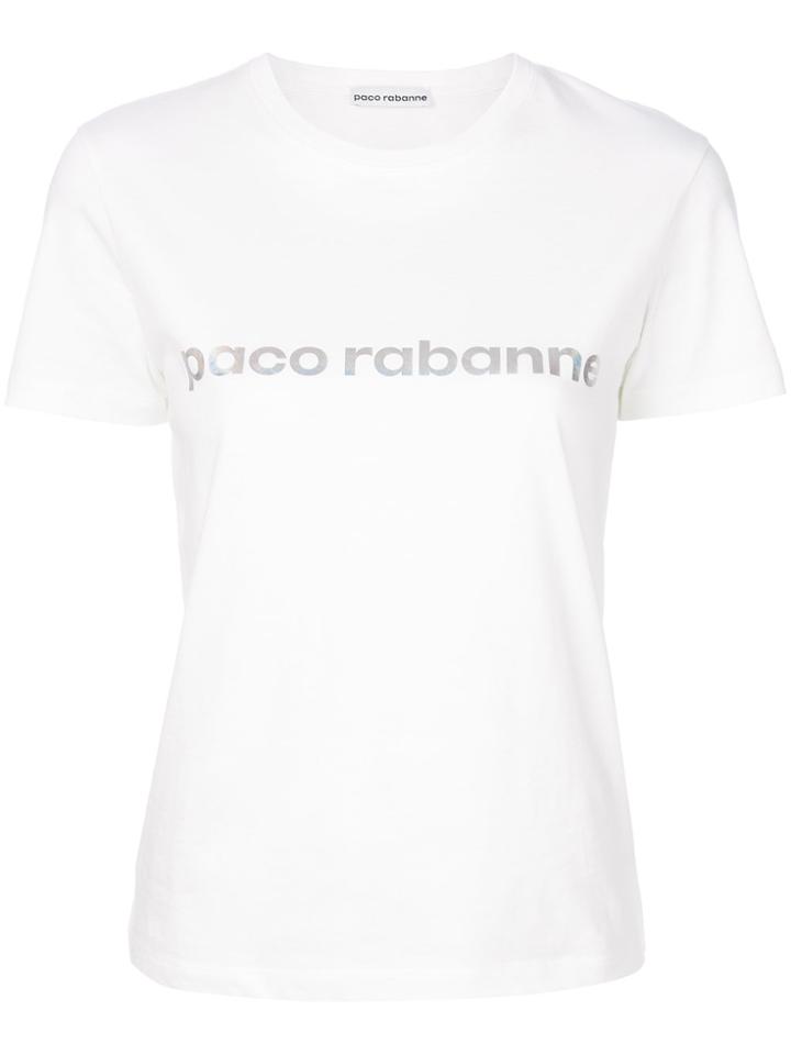 Paco Rabanne Slogan Front T-shirt - White