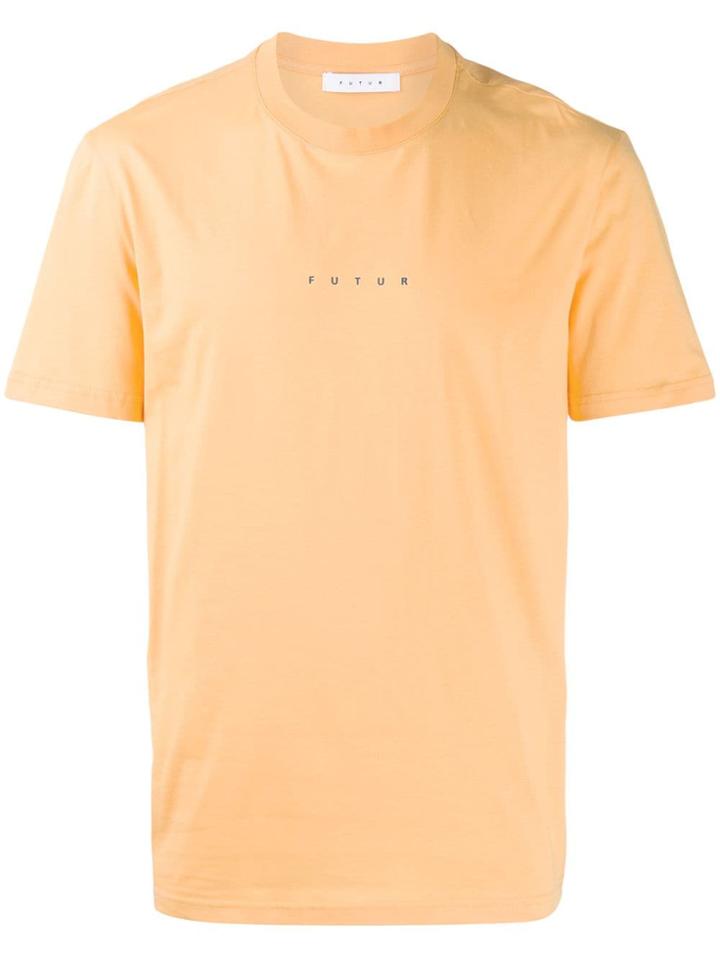 Futur Logo Print T-shirt - Yellow