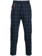 Berwich Plaid Chinos With Rope Detail - Blue