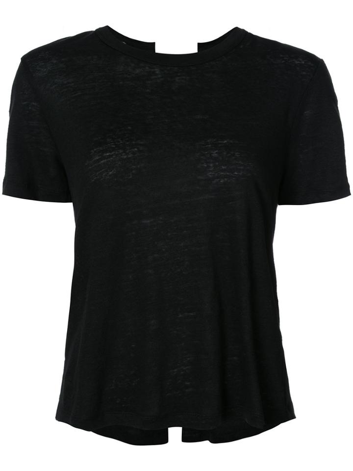 A.l.c. Back Lace T-shirt - Black