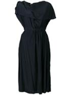 Marni - Pleat Detail Sleeveless Dress - Women - Silk/acetate - 44, Women's, Blue, Silk/acetate