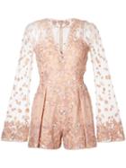 Zuhair Murad Embellished Romper - Pink