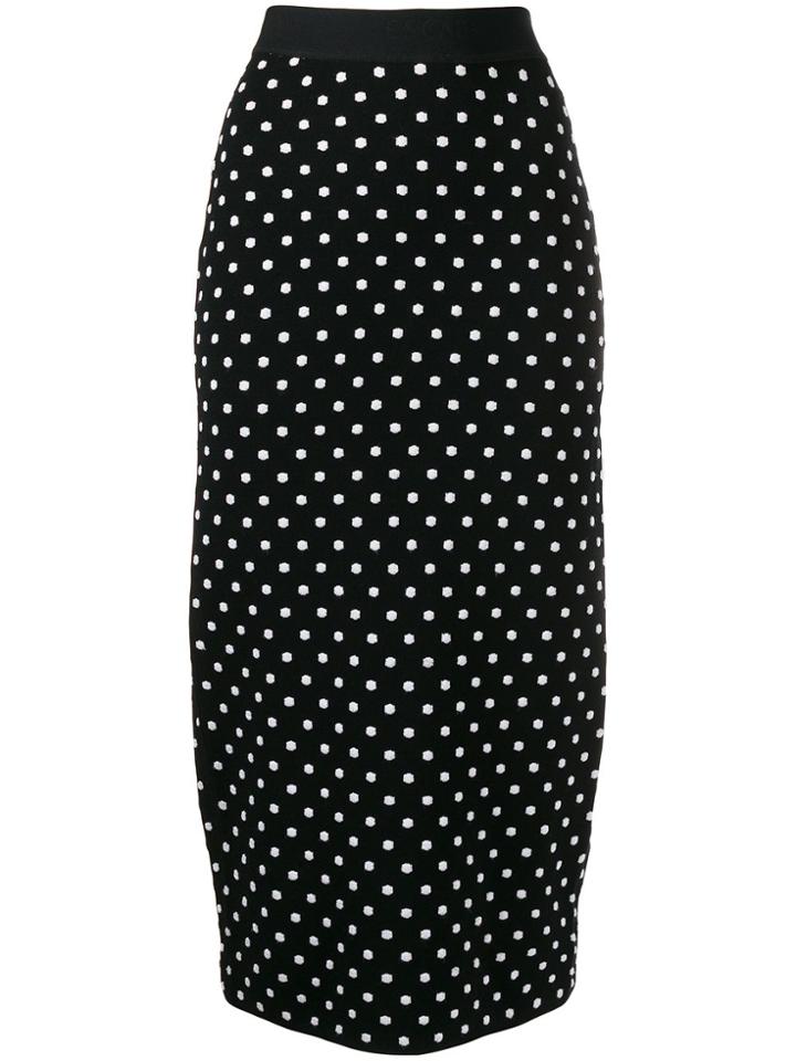 Escada Sport Polka-dot Pencil Skirt - Black