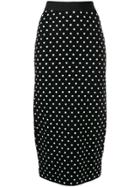 Escada Sport Polka-dot Pencil Skirt - Black