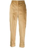 Pt01 Fitted Corduroy Trousers - Neutrals