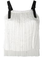 Aviù - Pleated Top - Women - Polyester - 44, White, Polyester