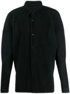 Homme Plissé Issey Miyake Long-sleeve Pleated Shirt - Black