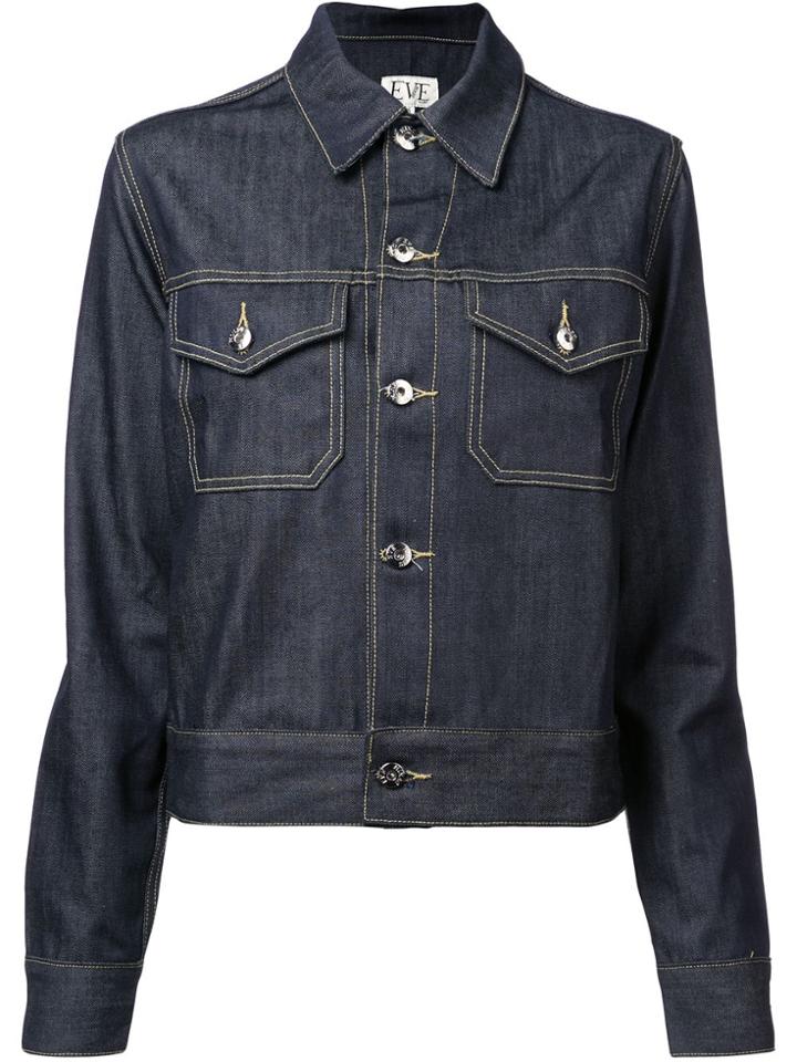 Eve Denim Loose Fitted Jacket - Blue