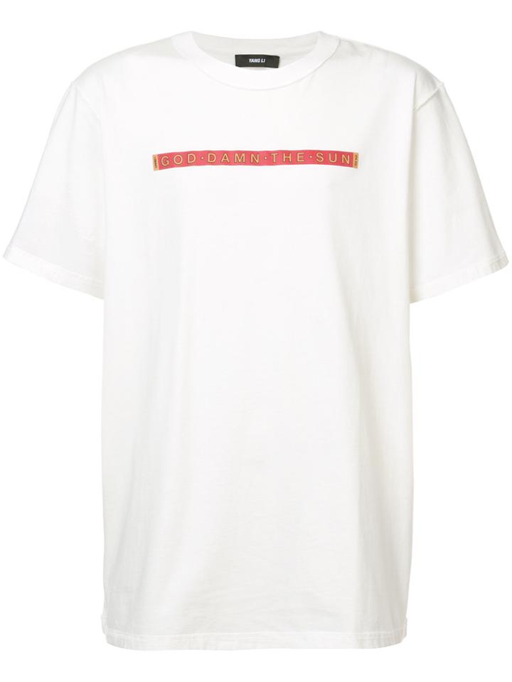 Yang Li God Damn The Sun T-shirt - White