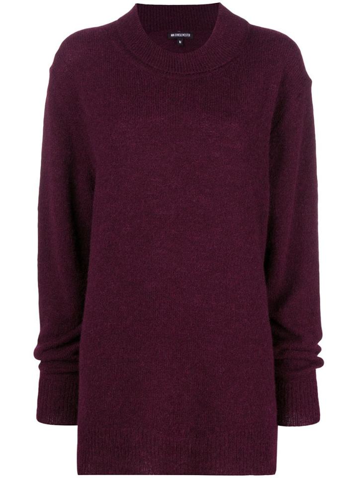 Ann Demeulemeester Oversized Sweater - Pink & Purple