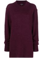 Ann Demeulemeester Oversized Sweater - Pink & Purple