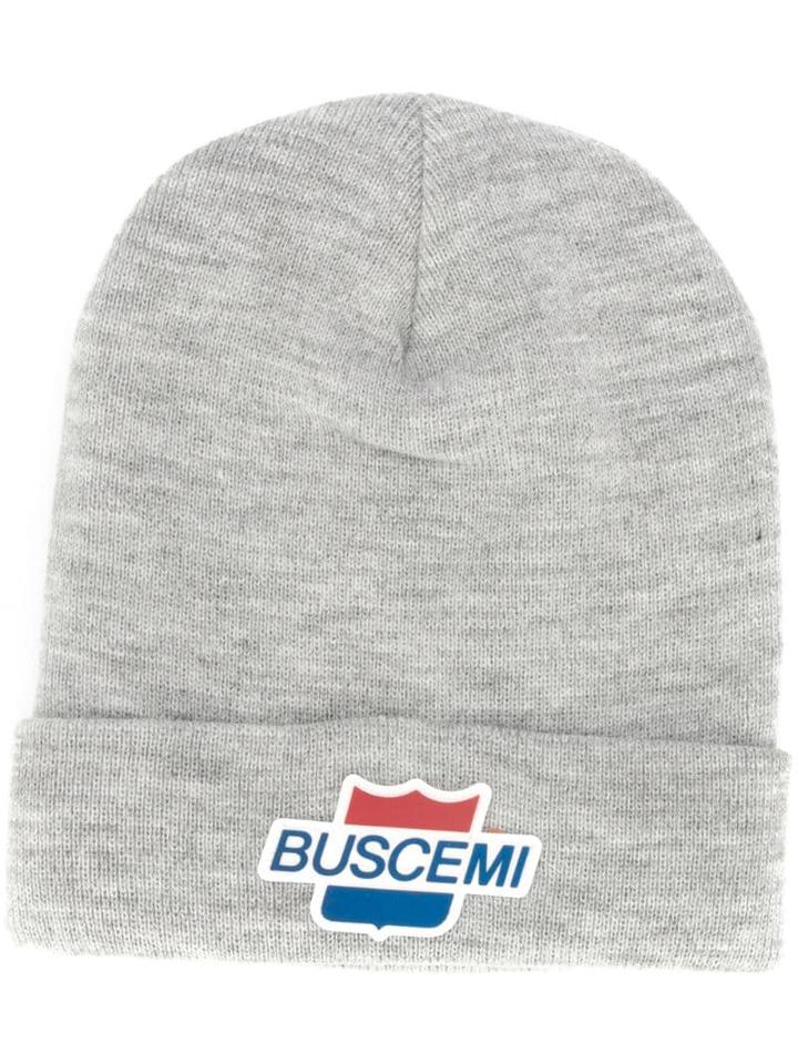 Buscemi Logo Patch Beanie - Grey