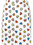 Love Moschino Heart Print Mini Skirt - White