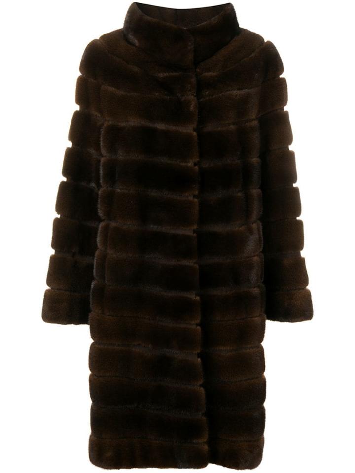 Liska Zek Fur Coat - Brown
