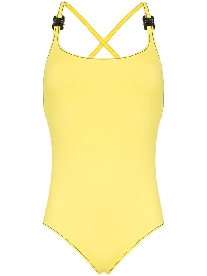 1017 Alyx 9sm Racerback Buckle Strap Swim Suit - Yellow
