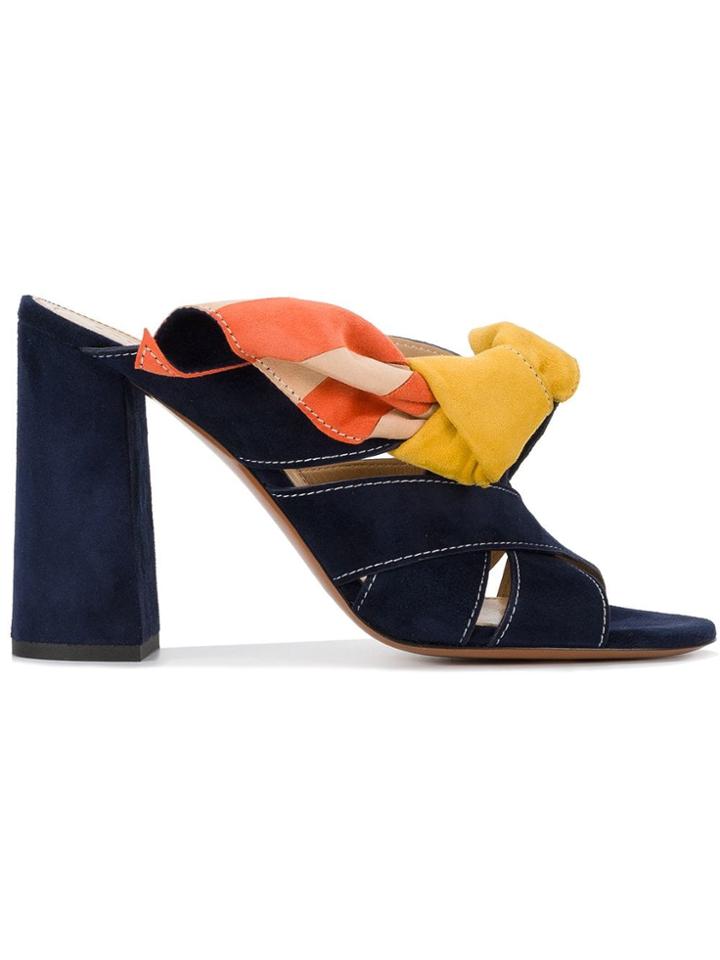 Chloé Nellie Bow Mules - Blue
