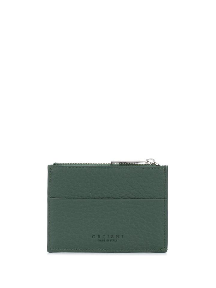 Orciani Leather Card Holder - Green
