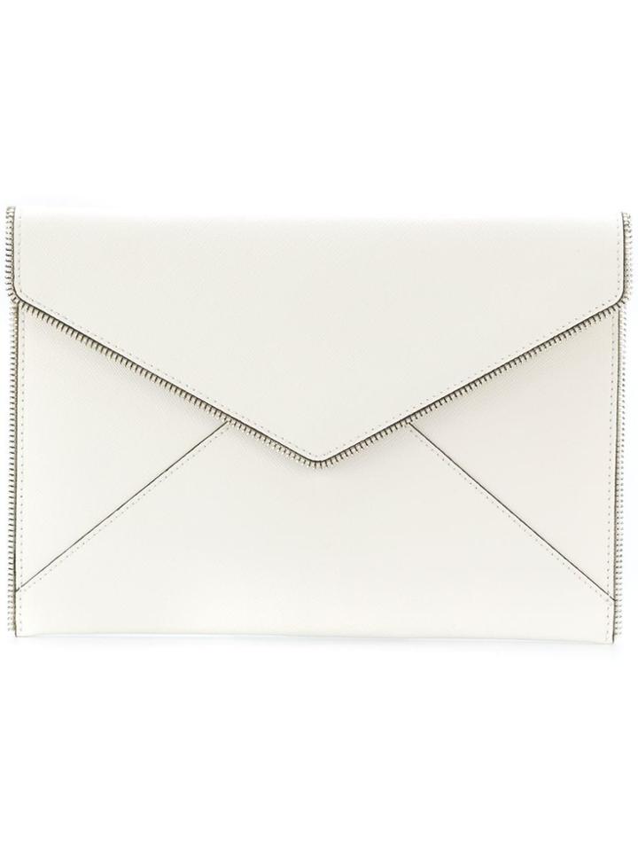 Rebecca Minkoff Leo Clutch - White