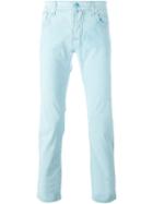 Jacob Cohen Slim Fit Jeans, Men's, Size: 35, Blue, Cotton/spandex/elastane