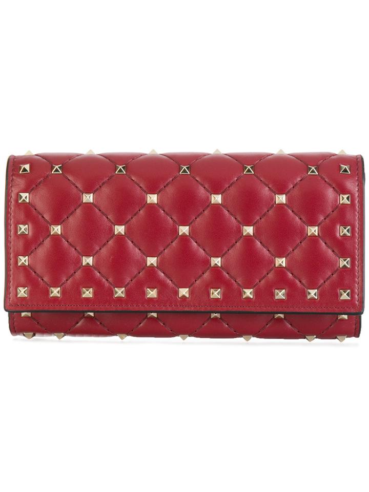 Valentino Valentino Garavani Spike Continental Purse - Red