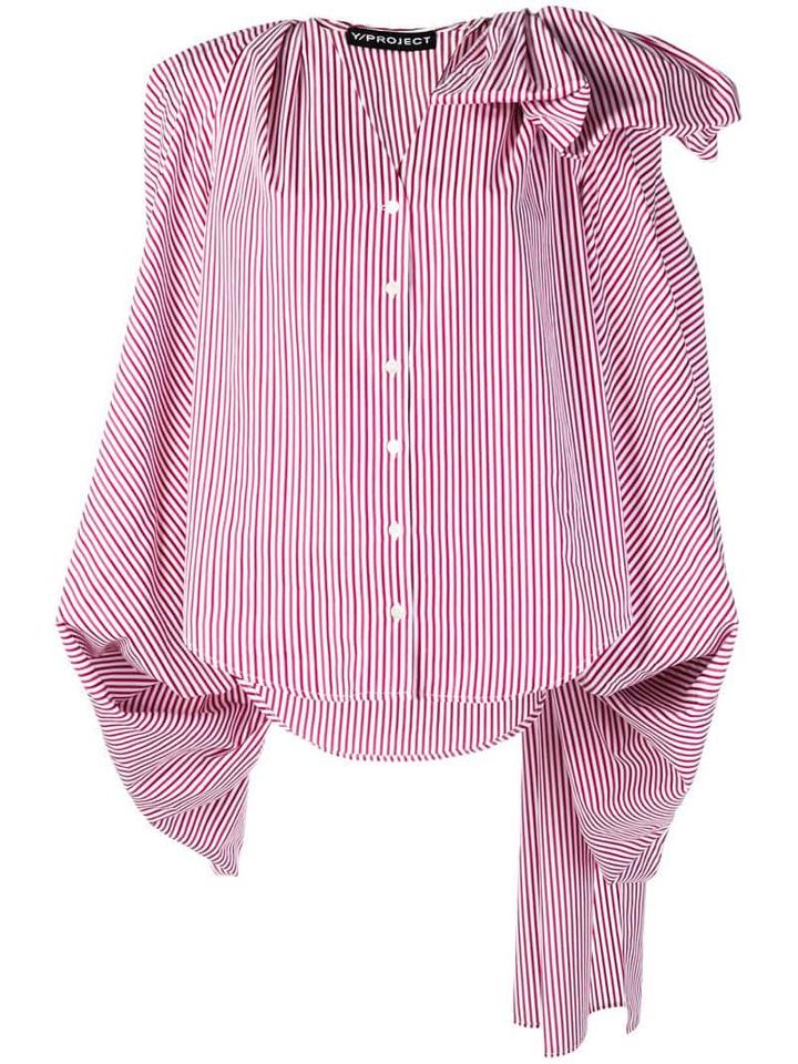 Y/project Oversized Fit Blouse - Red