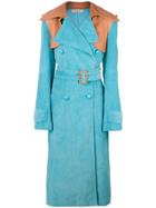 Nina Ricci Oversized Trench Coat - Blue