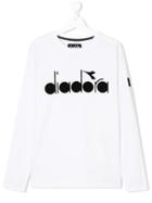 Diadora Long Sleeved Logo T-shirt - White