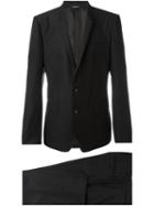 Dolce & Gabbana Two Piece Suit, Men's, Size: 52, Black, Acetate/cupro/viscose/virgin Wool