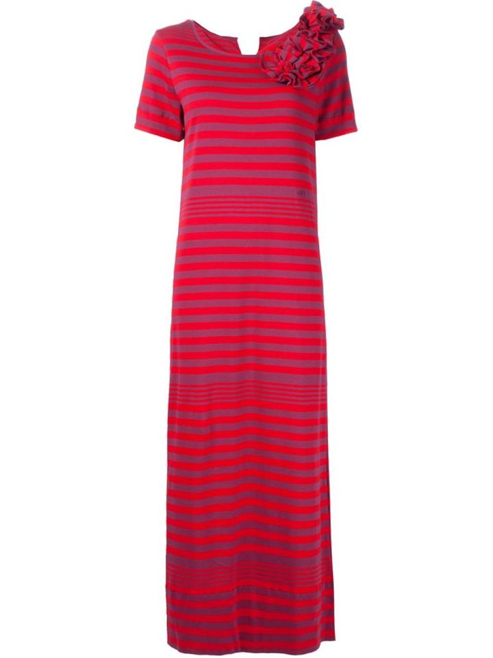 Sonia Rykiel Striped Long T-shirt Dress