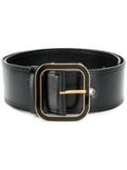 Marni Wide Square Buckle Belt - Black