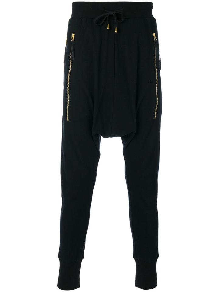 Unconditional Drop-crotch Trousers - Black