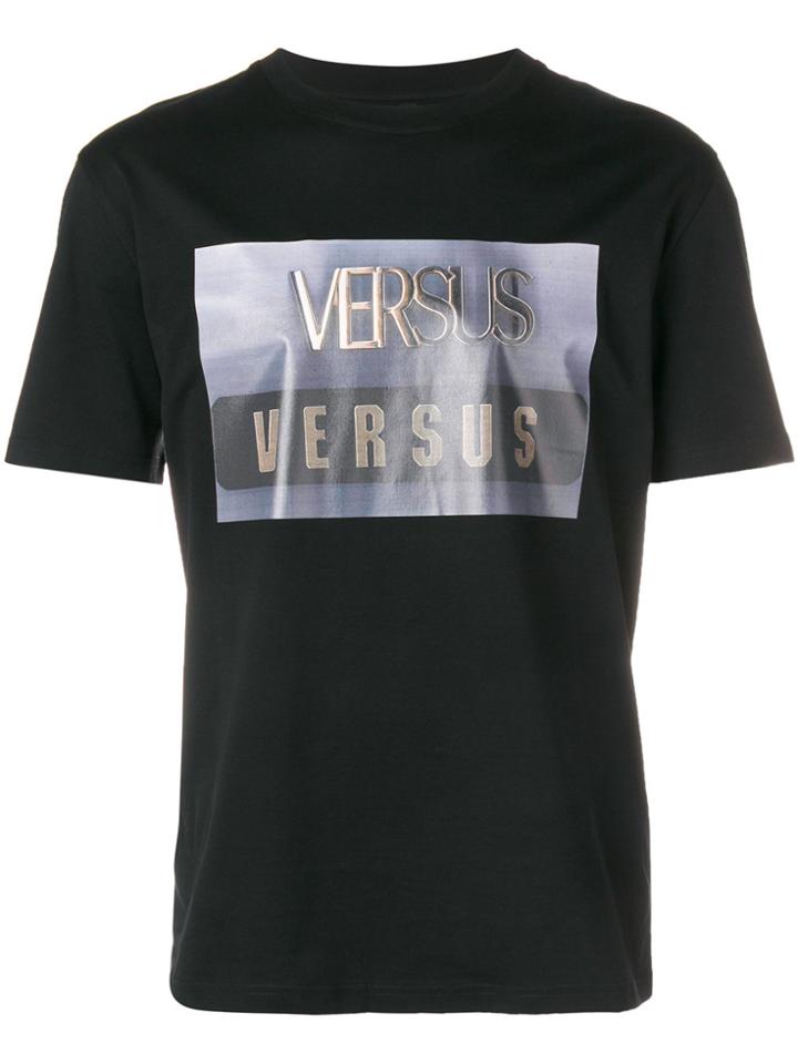Versus Graphic Logo Print T-shirt - Black