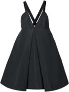 Vera Wang Inverted Pleat Voluminous Dress