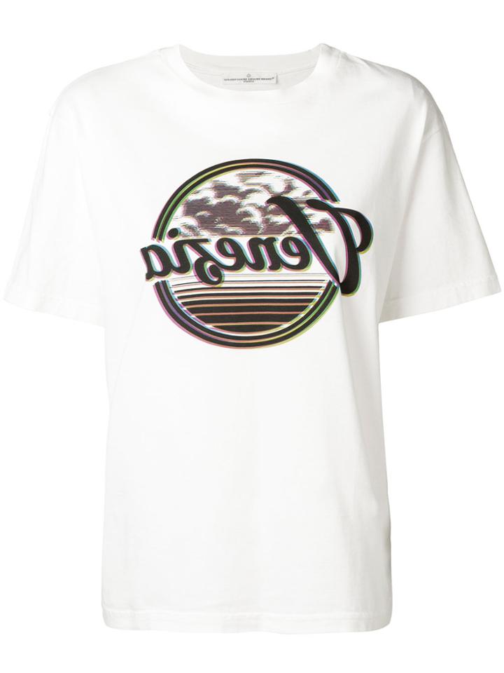 Golden Goose Deluxe Brand Short Sleeve Printed T-shirt - White