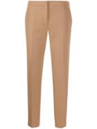 Ermanno Ermanno Slim-fit Cropped Trousers - Neutrals