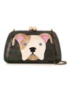 Serpui Mothe Of Pearl Clutch - Black