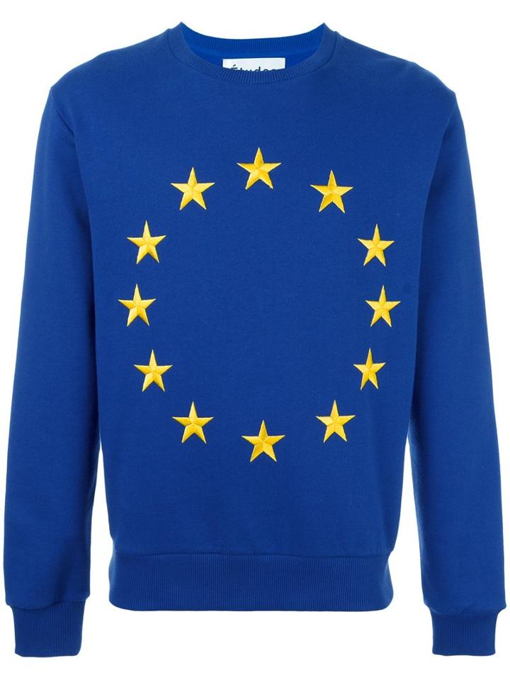Études 'etoile Europa Union' Sweatshirt, Men's, Size: Xs, Blue, Cotton/polyester