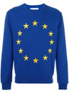 Études 'etoile Europa Union' Sweatshirt, Men's, Size: Xs, Blue, Cotton/polyester