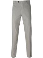 Brunello Cucinelli Slim Chino Trousers, Men's, Size: 52, Grey, Cotton/polyester