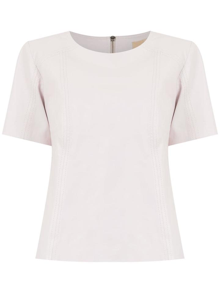 Clé 'eliot' Leather Top - White