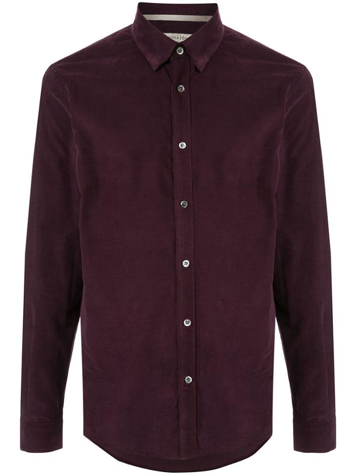 Gieves & Hawkes Colour Block Shirt - Purple