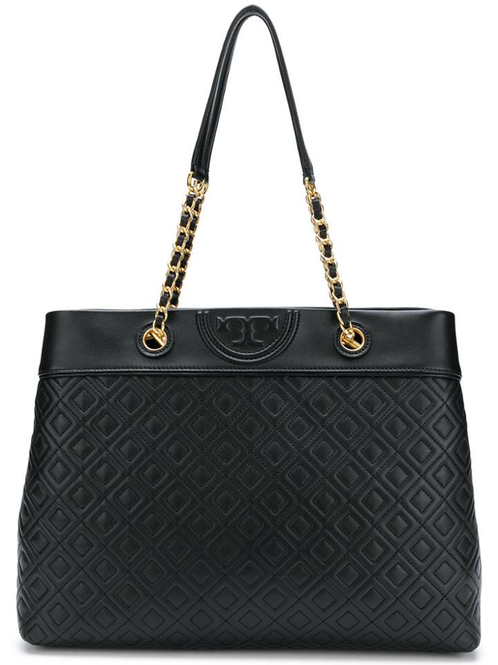 Tory Burch Fleming Triple-compartment Tote - Black
