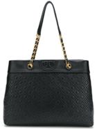 Tory Burch Fleming Triple-compartment Tote - Black