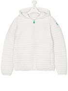 Save The Duck Kids Zip Detail Padded Jacket - White