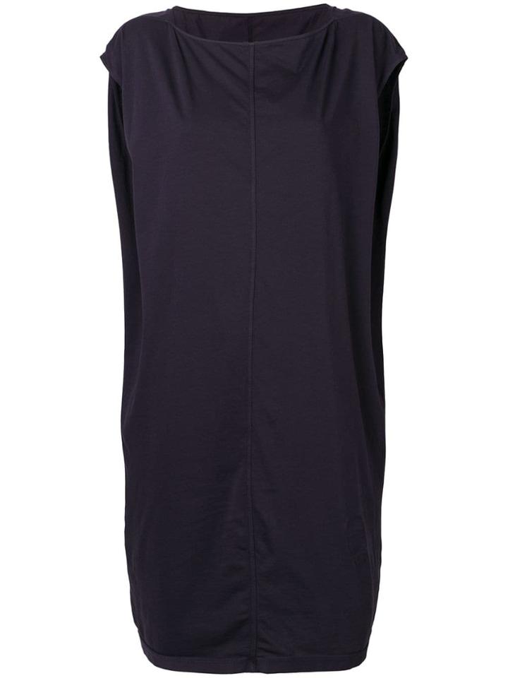 Rick Owens Drkshdw Boat Neck Casual Dress - Blue