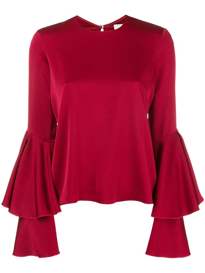 Galvan Flared Sleeve Blouse