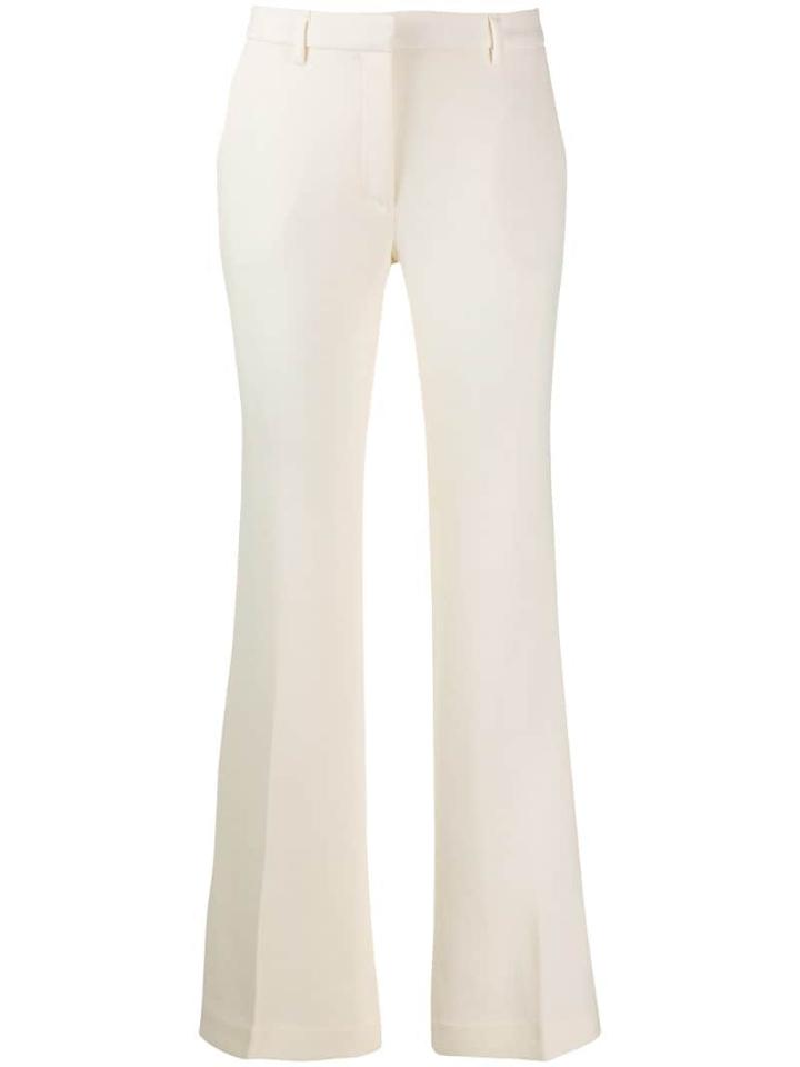 L'autre Chose Flared Wool Trousers - White